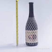 Plastic Mesh Bag For Wine Glass Bottle Protection